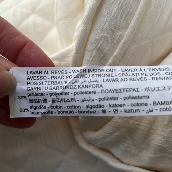 ✨Host Pick✨Zara Light Quilted Oversized Jacket Ivory XS - Picture 12 of 13